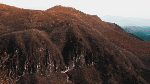 Panoramic view of mountains against sky