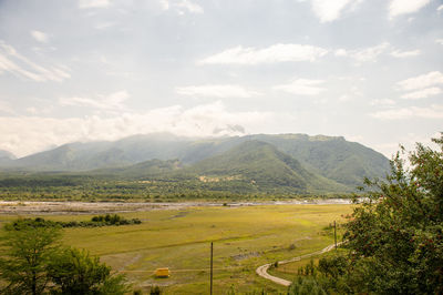 Mountains and nature on the georgian military road