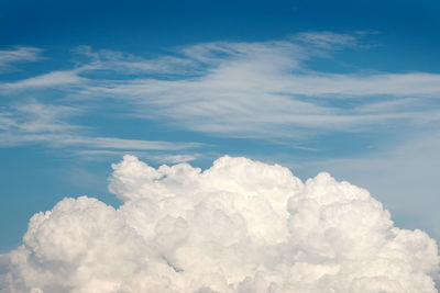 Low angle view of clouds in sky
