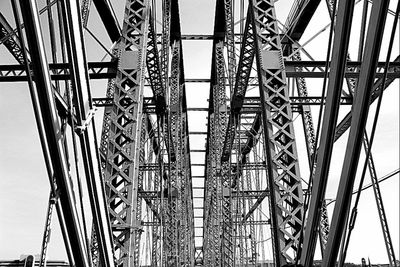 Low angle view of bridge against sky