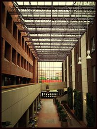 Interior of modern building