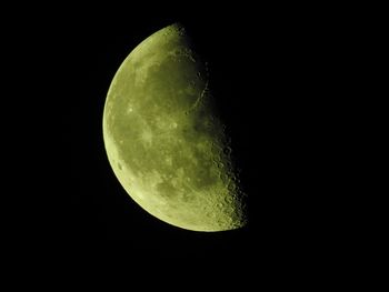 Low angle view of moon in sky