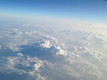 Aerial view of clouds in sky