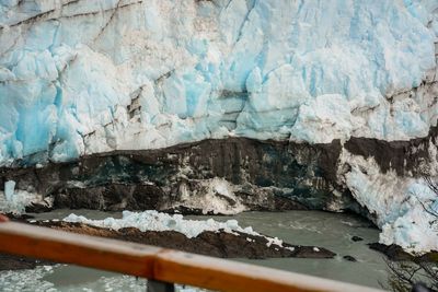 Moreno glacier by sea