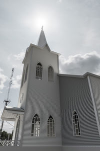 Low angle view of building against sky