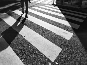 View of people standing on road