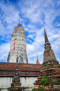 View of temple building against sky