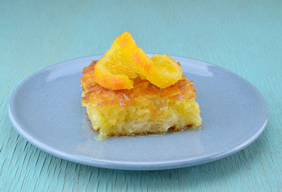 Close-up of cake on plate