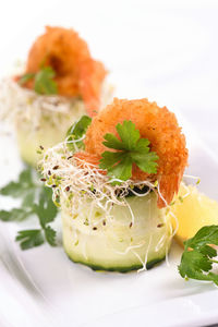 Close-up of food in plate