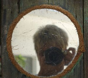 Close-up of object on wall