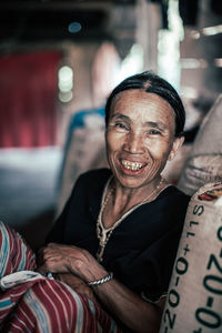 Portrait of a smiling young woman