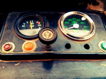 Close-up of vintage car