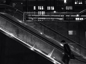 View of illuminated building at night