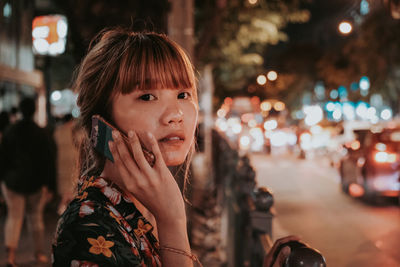 Portrait of a smiling young woman