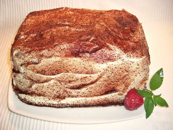 Close-up of cake in plate