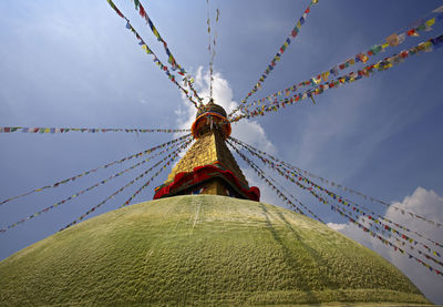 The famous boudhanath stupa in kathmandu