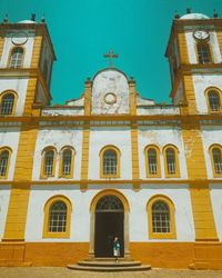 Facade of cathedral against sky