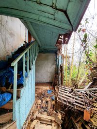 Interior of abandoned house