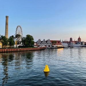 View of buildings at waterfront