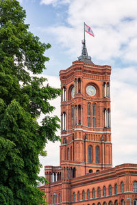 Low angle view of building against sky