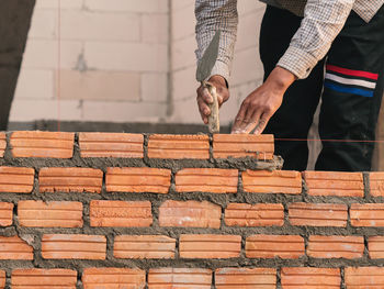 Man working on wood