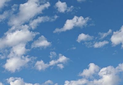 Low angle view of clouds in sky