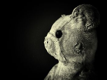 Close-up of glass over white background