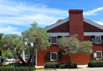 Low angle view of building against sky