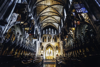 Low angle view of ceiling of building