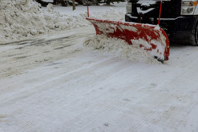 Snow covered road