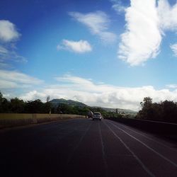 Road passing through landscape