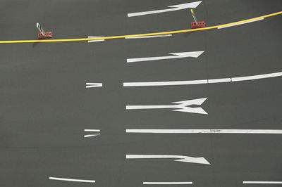Shadow on road