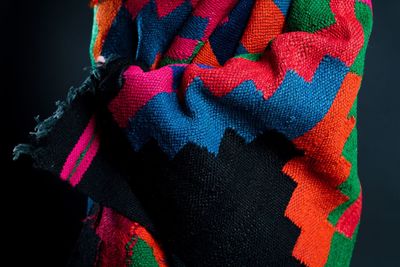 Close-up of multi colored fabric