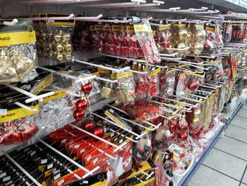 High angle view of fruits in store