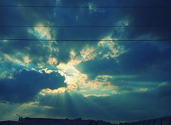 Low angle view of cloudy sky