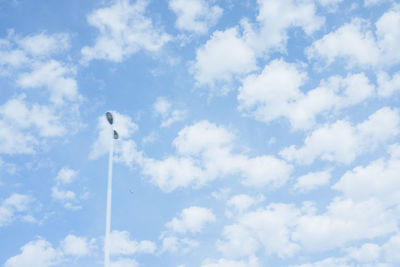 Low angle view of cloudy sky