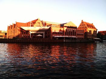 View of buildings at waterfront