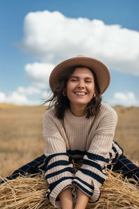 Portrait of a smiling young woman