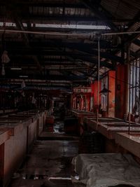 Interior of old abandoned building