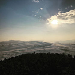 Scenic view of landscape against sky