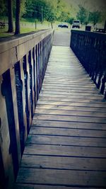 Wooden footbridge