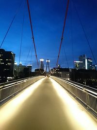 View of bridge against blue sky