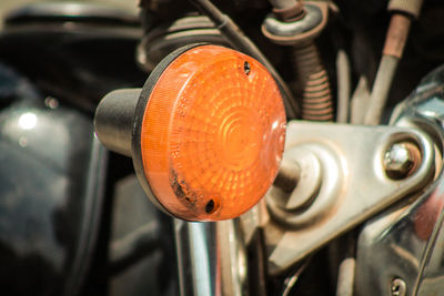 Close-up of old bicycle wheel