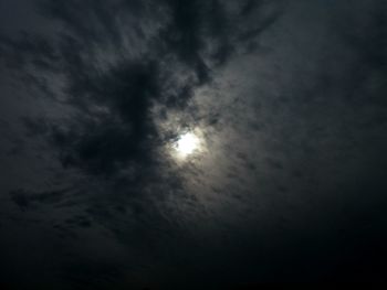 Low angle view of cloudy sky