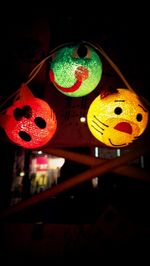 Close-up of colorful balloons