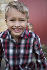 Portrait of smiling boy