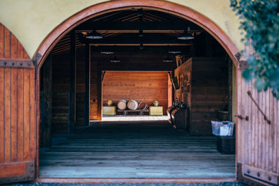 Entrance of building