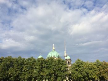 High section of building against cloudy sky