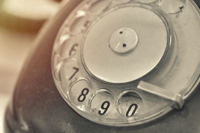 Close-up of rotary phone