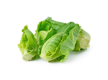 Close-up of vegetable over white background